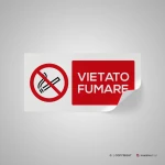 Cartello vietato fumare mod. 2:1