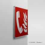 Cartello telefono di emergenza antincendio F006