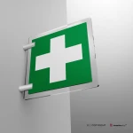 Cartello pronto soccorso croce E003