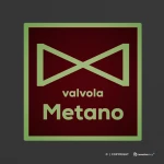 Cartello valvola metano