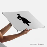 Cartello posto riservato donna incinta