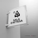 Cartello sala d'attesa