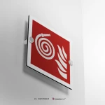 Cartello manichetta antincendio scollegata F019