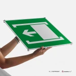 Cartello porta con apertura scorrevole a destra o sinistra E033 / E034