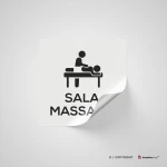 Cartello sala massaggi