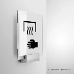 Cartello asciugatore automatico a parete