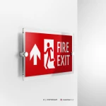 Cartello uscita antincendio mod. 2:1