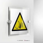 Cartello pericolo forte rumore improvviso W038