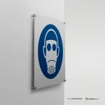 Cartello protezione delle vie respiratorie obbligatoria M017