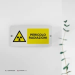Cartello pericolo radiazioni mod. 2:1