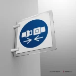 Cartello obbligatorio agganciare le cinture di sicurezza M020