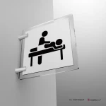 Cartello sala massaggi