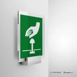 Cartello pulsante d'emergenza E020