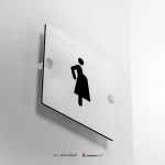 Cartello posto riservato donna incinta