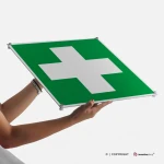 Cartello pronto soccorso croce E003