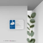 Cartello area videosorvegliata con legge Art. 13 GDPR mod. orizzontale