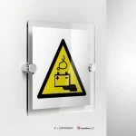 Cartello attenzione carica della batteria in corso W026