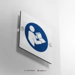 Cartello obbligo di leggere il manuale d'istruzione M002