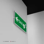 Cartello DAE defibrillatore direzionale mod. 2:1