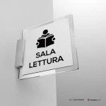 Cartello sala lettura