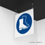 Cartello calzature di sicurezza obbligatorie M008