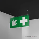Cartello pronto soccorso con freccia mod. 2:1