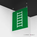 Cartello scala di evacuazione E059