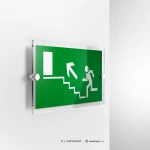 Cartello uscita scale d'emergenza mod. 2:1
