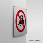 Cartello divieto di transito ai carrelli elevatori P006