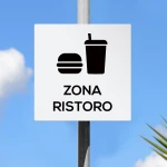 Cartello zona ristoro