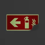 Cartello estintore con freccia antincendio mod. 2:1