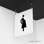 Cartello posto riservato donna incinta