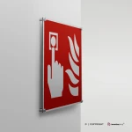 Cartello pulsante allarme antincendio F005
