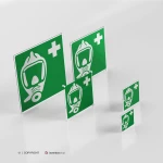 Cartello autorespiratore d'emergenza E029