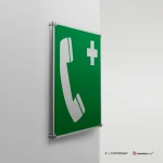 Cartello telefono d'emergenza E004