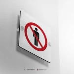 Cartello divieto di accesso pedonale