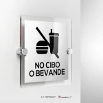 Cartello no cibo o bevande