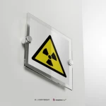 Cartello pericolo materiale radioattivo W003