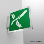 Cartello coltello zattera di salvataggio E035