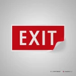 Cartello EXIT antincendio mod. 2:1