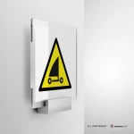 Cartello di pericolo attenzione sand yachting W059