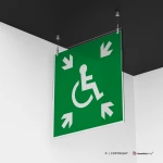 Cartello rifugio temporaneo d'emergenza disabili E024