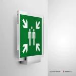 Cartello punto d'incontro evacuazione E007 e E032