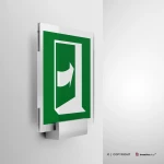 Cartello senso di apertura porta d'emergenza E022 / E023 / E057 / E058