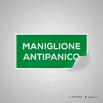 Cartello maniglione antipanico mod. 2:1
