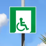 Cartello uscita d'emergenza disabili E026/ E030