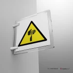 Cartello pericolo oggetto affilato W022