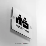 Cartello reception hotel