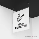 Cartello area fumatori